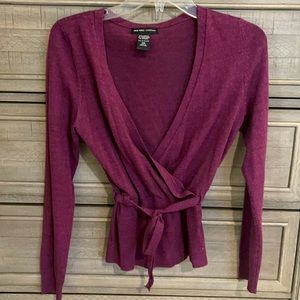 NY&C Faux Wrap Cardigan